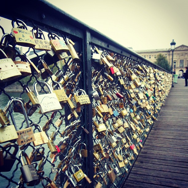 Bonjour! Paris love locks.