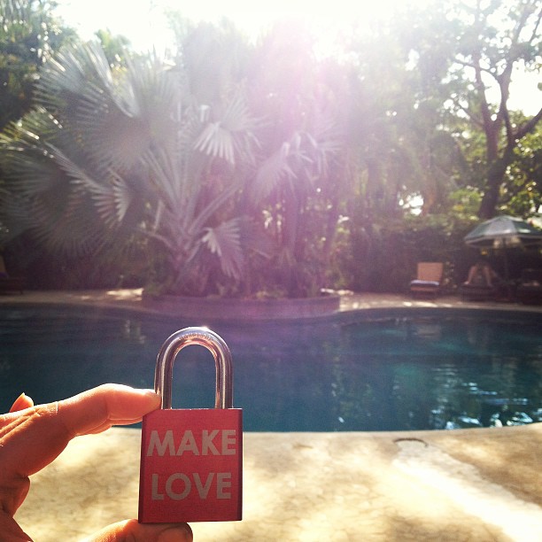 Make Love #makelovelocks #lovelocks #love #luv #palmtrees #paradise #adultswim #costarica #nosara