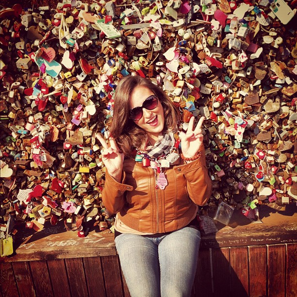 Lotsa #lovelocks at #namsantower in #Seoul. #Love #Korea #sightseeing  and taking all the #cheesy #tourist #photoops I can get. #instafun