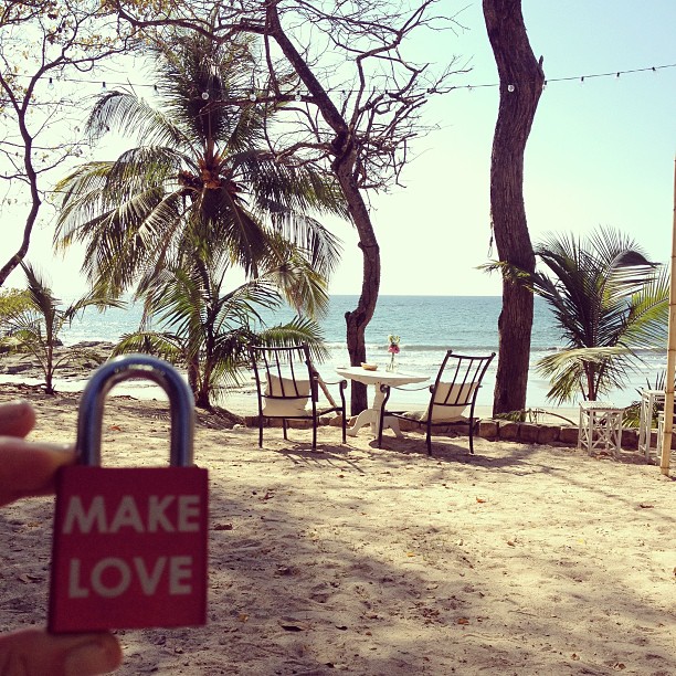 Make Love #makelovelocks #love #lovelocks #luv #costarica #beach #breakie