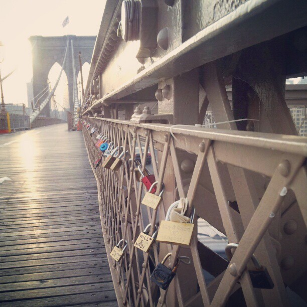 The path of locks to love #brooklynbridge #remember #locks