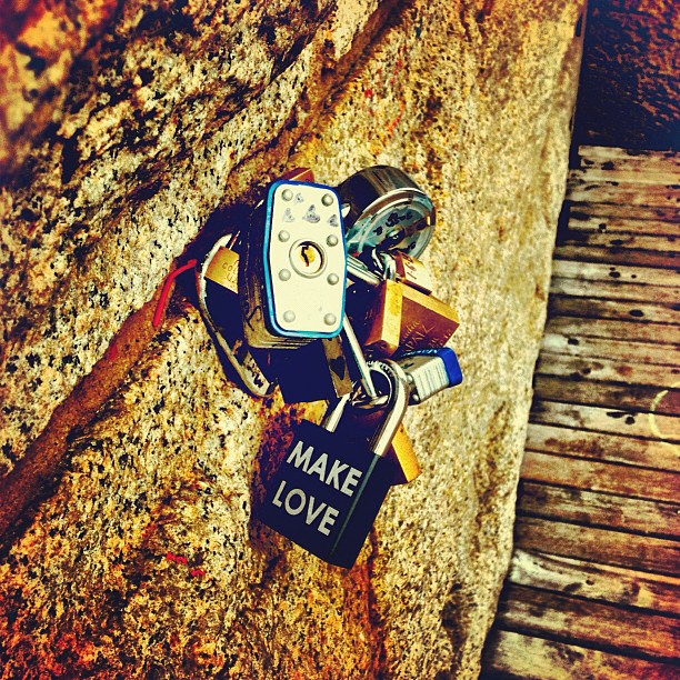 More Brooklyn Bridge love locks.