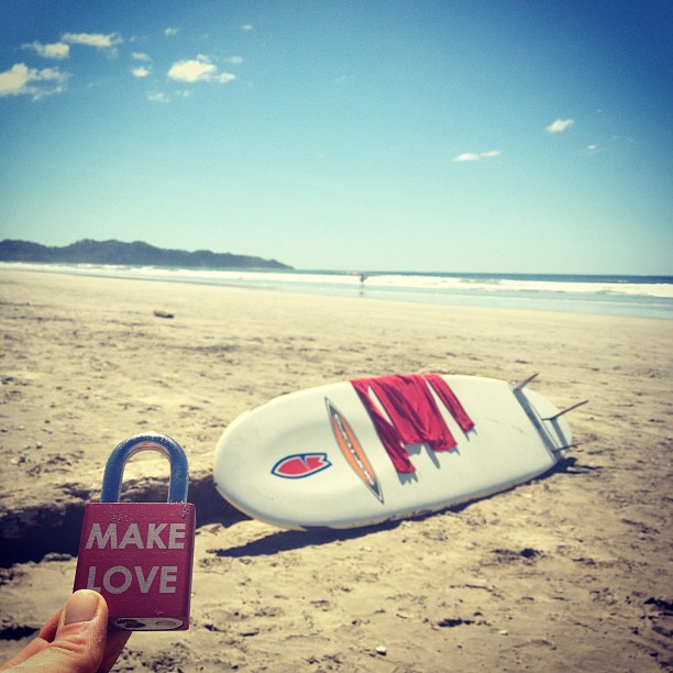 #makelovelocks #love #lovelocks #luv #surf #surfnosara #costarica #nosara