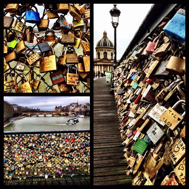 #paris #france #lovelocks #bridge #river