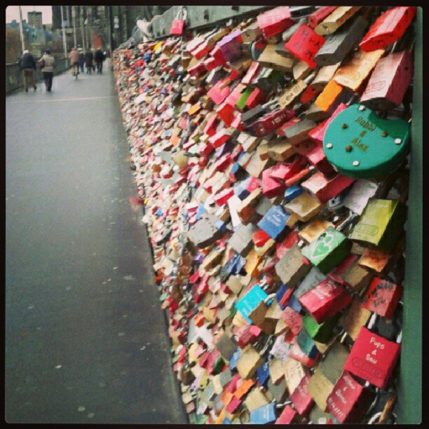 Love lock bridge. #Germany #lovelocks