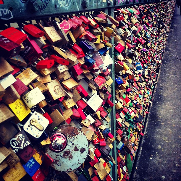 #lovelocks #love #germany #cologne #hohenzollernbrucke #travel #romatic