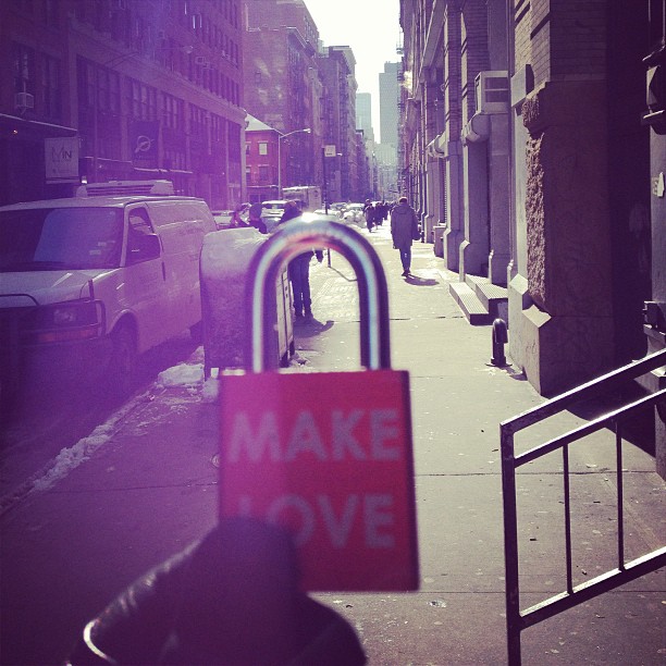 Make Love #makelovelocks #makelove #lovelocks  #love #luv #soho #nyc #ohmrsun #lettherebelight