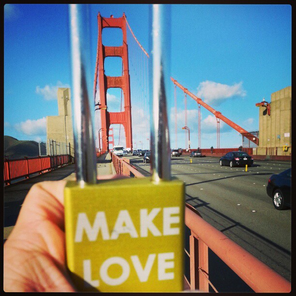 #makelovelocks #goldengate #49ers #superbowl #sanfrancisco #calilove