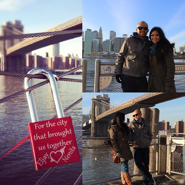 Here's a pre-Valetines Outfit of the Day video for you!  You can find it on my channel.  We locked our love at Brooklyn Bridge Park.  Maybe it's something you'd like to do with your special someone.  You can check out my hubby at @why_i_love_new_york_city and thnks so much to @makelovelocks for this beautiful lock!  We hope you enjoy it! Happy Love Day Everyday from my family to yours!! #love #makelovelocks #bestfriends #bestfriend #valentines #lock @why_i_love_new_york_city #nyc