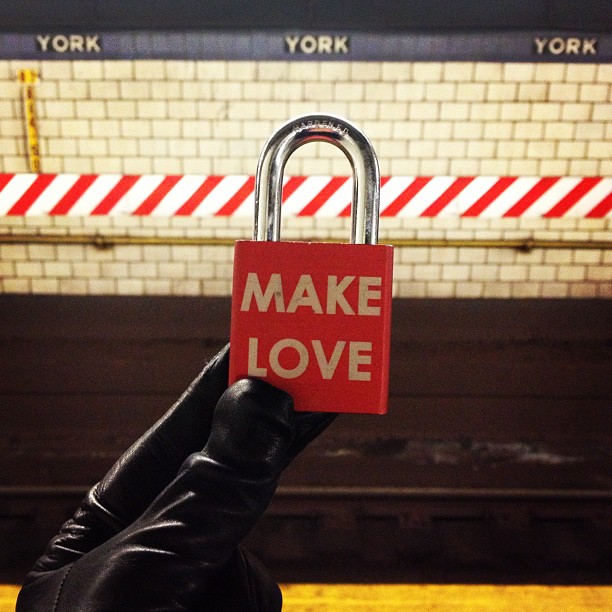 Make Love #brooklyn #makelove #makelovelocks #love #lovelocks #subway #mta #travel #winter #follow #webstagram #photooftheday #commute #instamood #iphonesia #fashion #tbt #picoftheday #instadaily #instagramhub #beautiful #cool #thecools #instagood #travelandleisure #bestoftheday #webstagram #happy #wedding #makeyourmark