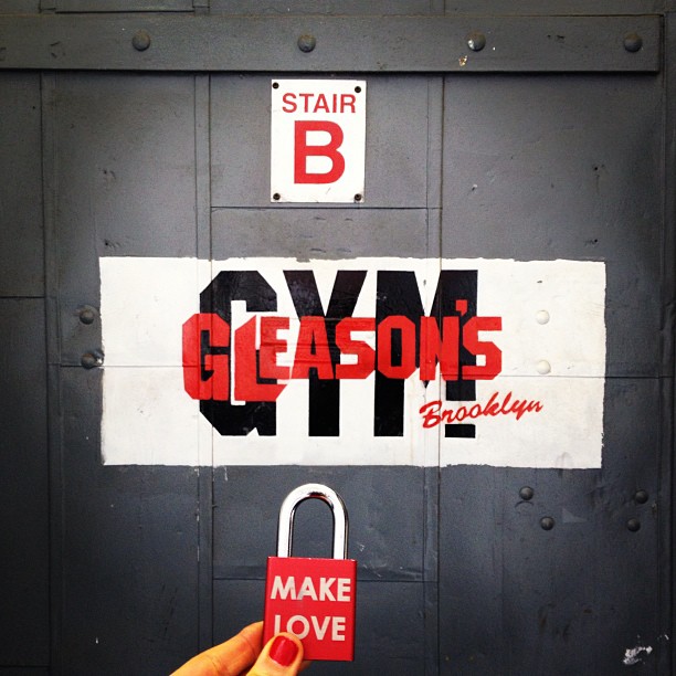 Make Love #gleasonsgym #makelovelocks #makelove #live #love #luv #picoftheday #boxing #workout #sport #hobby #sparring #brooklyn #milliondollarbaby #pictureoftheday #webstagram #instahub #makeyourmark #gymrat #gym #saturday #play #travel #institution #dontmess
