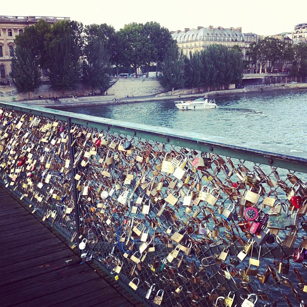 #Pontdesarts and the padlocks of love 
</p>
<span class=