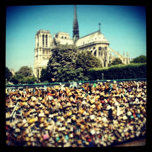 @nursemoon - there you go. #lovelocks #bridge #paris #love #eternity