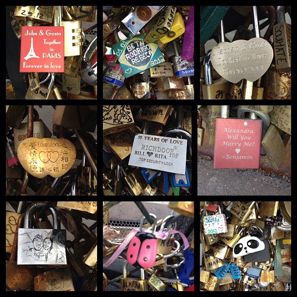 Love Locks in Paris #lovelocks #love #bridge #paris #france