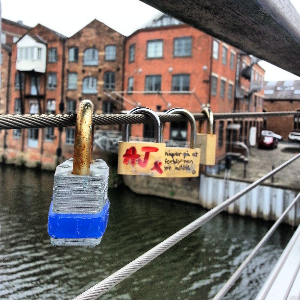 Love locks Leeds.