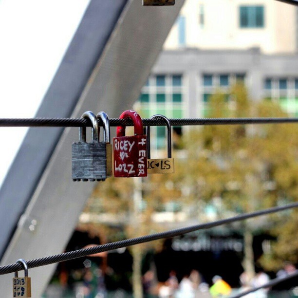 ... life is courageously sending the words of your heart out into the big wide world... Life is... #fmsphotoaday #fatmumslim #fms #makebeautiful #beautiful #lovelythings #love #beautifulmelbourne #melbourne #heart #lovelocks #wishlocks #nothingisordinary #today #bridge