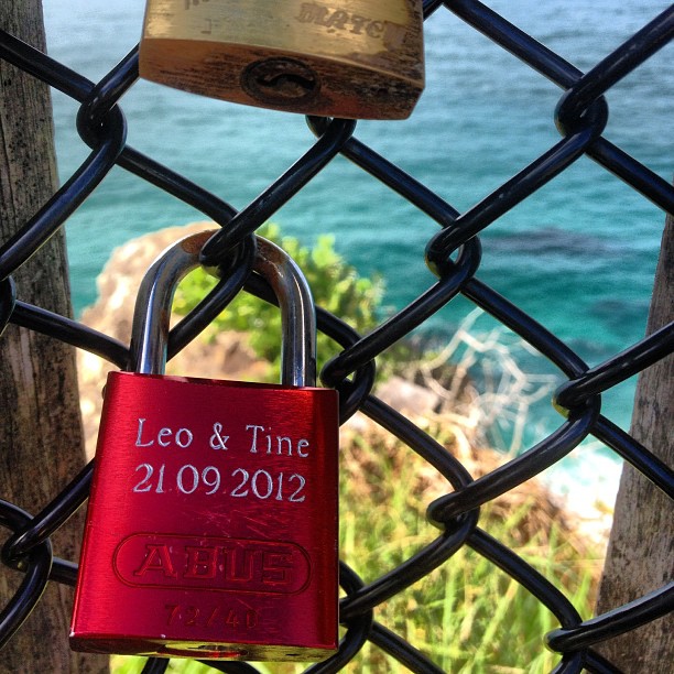 Love locks #capebyron #byronbay #nsw #australia #seeaustralia #instaphoto #lovelocks #travel #travelgram #instatravel #mytravelgram #mtgelite #travelphoto #love #coast #ocean #sea #blue