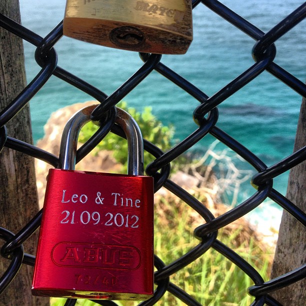 Love locks #capebyron #byronbay #nsw #australia #seeaustralia #instaphoto #lovelocks #travel #travelgram #instatravel #mytravelgram #mtgelite #travelphoto #love #coast #ocean #sea #blue