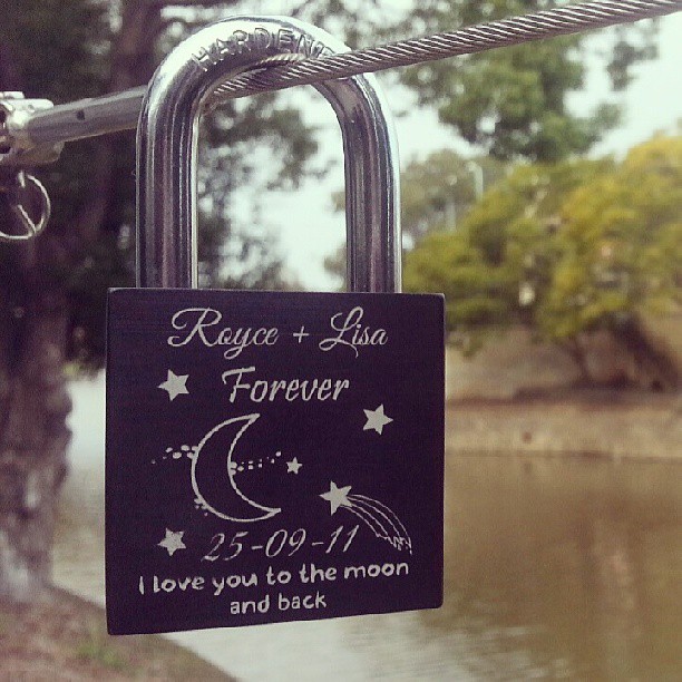 So happy with how our lock turned out xD #makelovelocks #lovelock