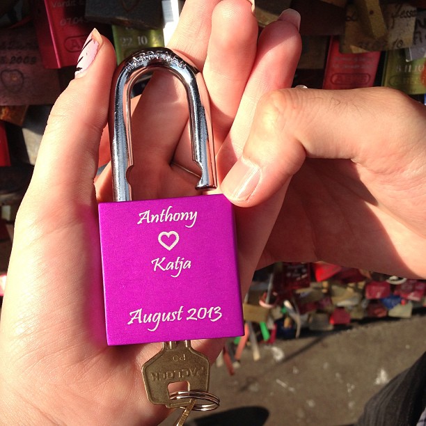 Put a lock on the fence with Anthony #köln #cologne #germany #love