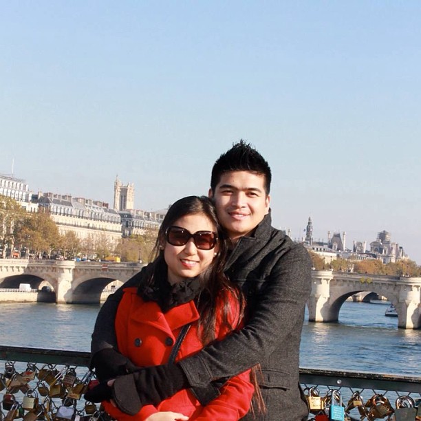 Me and my beautiful wife in #paris #fall2012