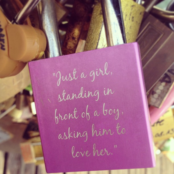 #pontdesarts #lovelocks #bridge #love #paris #nottinghill #moviequote