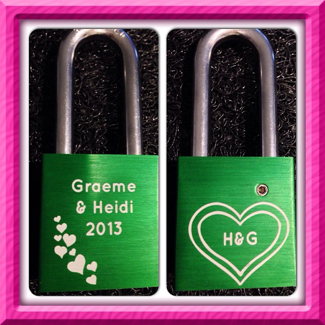 Our #MakeLoveLocks padlock ready for 