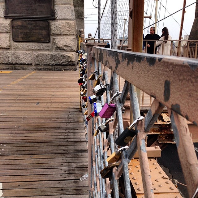 #loverslocks #brooklynbridge #newyork