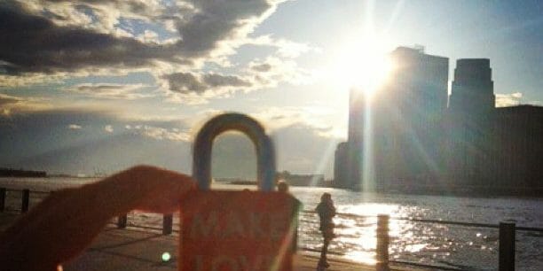 Make-Love-makelove-makelovelocks-sunset-lovelocks-love-luv-memories-eastriverferry-proposal-engaged-1