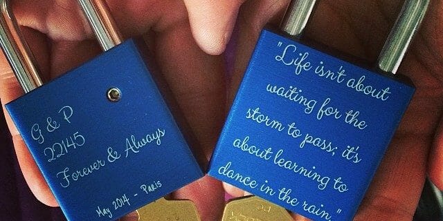 In-Paris-its-a-tradition-to-put-a-lock-on-a-bridge-over-the-Siene-and-throw-your-key-into-the-river-14