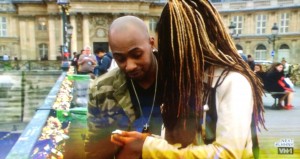 VH1 Series Black Ink Crew visit Paris - Ceaser proposes to Dutchess on the famous Love Lock Bridge, with a custom engraved love lock from us.