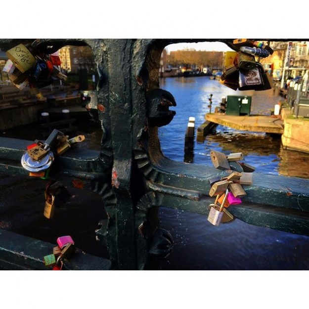 Bridge-love-locks-of-Amsterdam.-First-of-3.-TheNetherlands-LaterGram-Nederlands-Dutch-bridge-LoveLoc