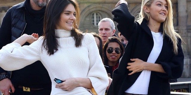 Repost @eonline with @repostapp. ・・・ BFFs: Kendall Jenner & Gigi Hadid  leave locks on the famed Pont des Art bridge and throw away the keys! 